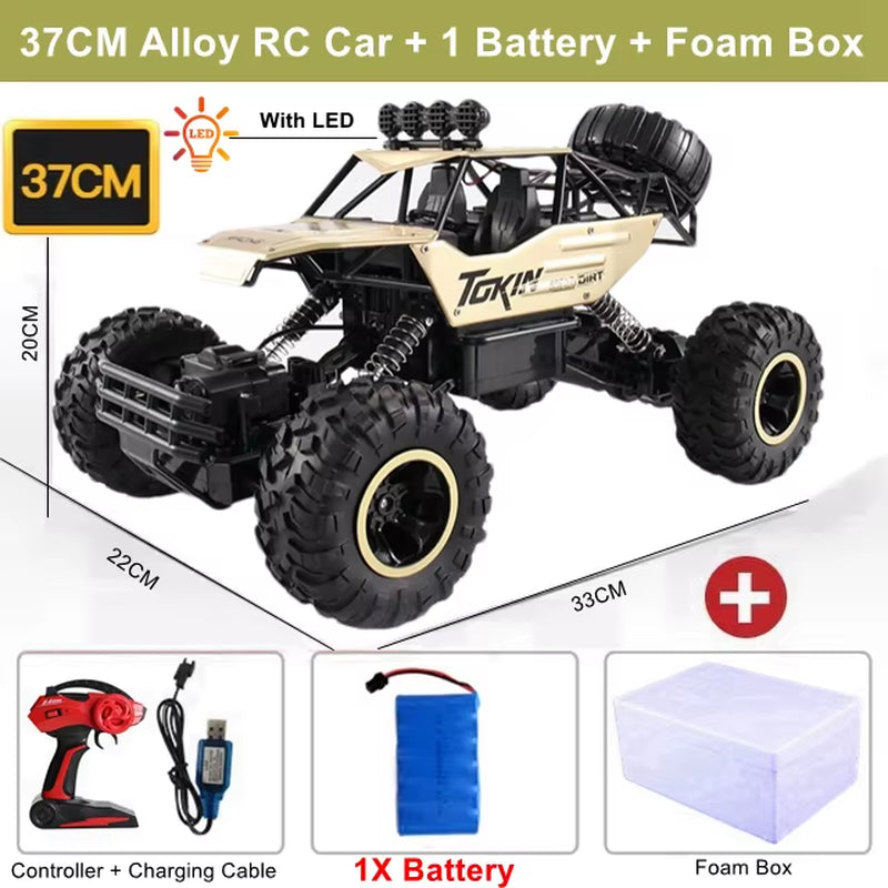 RC Car Remote Control Climbing Vehicle Outdoor All Terrain Off-Road Trucks 4WD Racing Drift Cars Toy Gift for Kids Adults