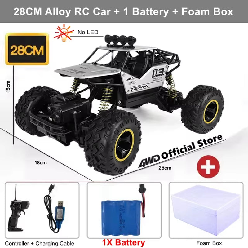 RC Car Remote Control Climbing Vehicle Outdoor All Terrain Off-Road Trucks 4WD Racing Drift Cars Toy Gift for Kids Adults