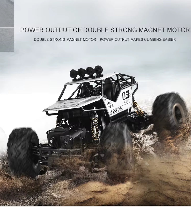 RC Car Remote Control Climbing Vehicle Outdoor All Terrain Off-Road Trucks 4WD Racing Drift Cars Toy Gift for Kids Adults