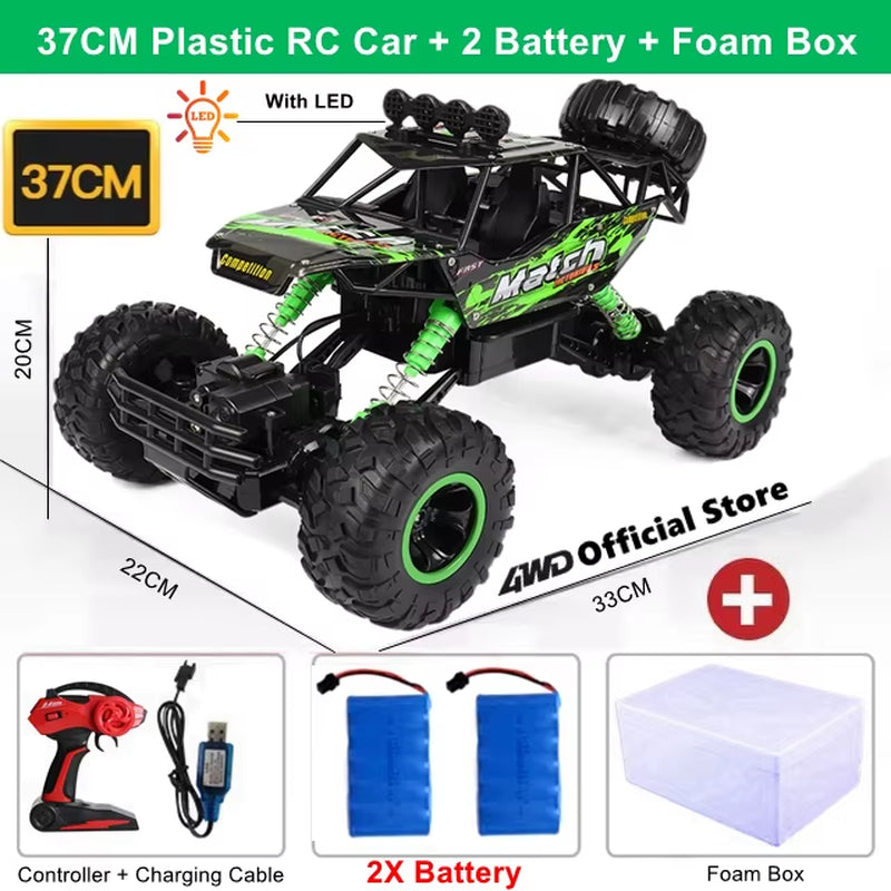 RC Car Remote Control Climbing Vehicle Outdoor All Terrain Off-Road Trucks 4WD Racing Drift Cars Toy Gift for Kids Adults