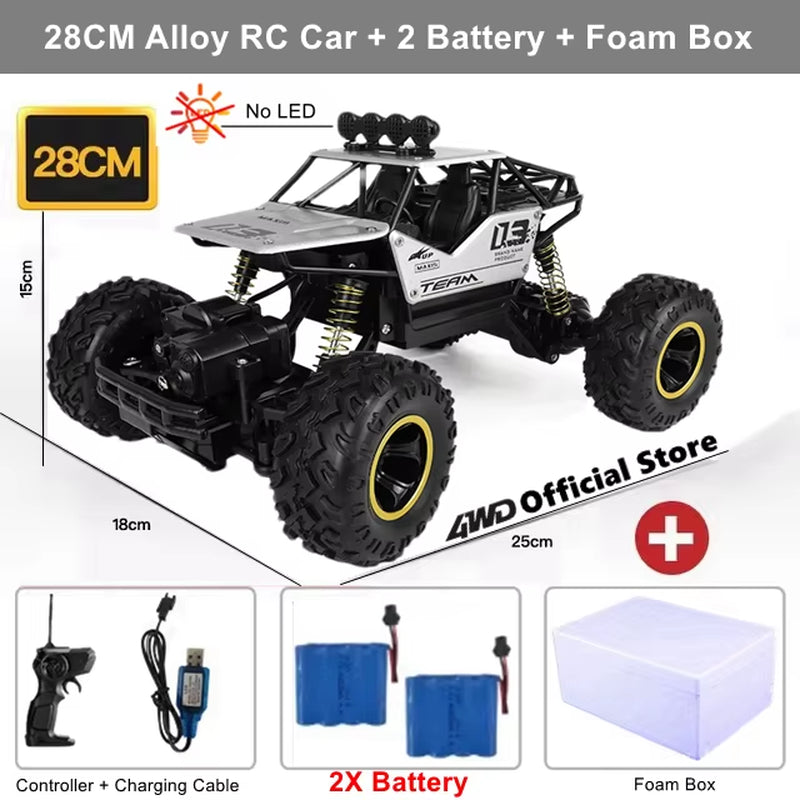 RC Car Remote Control Climbing Vehicle Outdoor All Terrain Off-Road Trucks 4WD Racing Drift Cars Toy Gift for Kids Adults