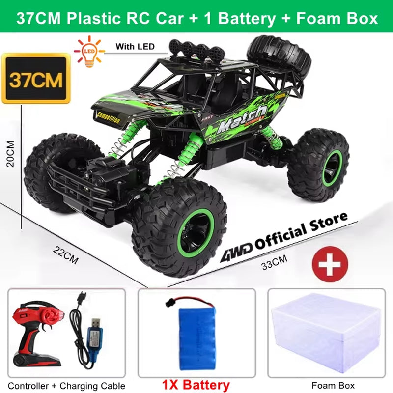 RC Car Remote Control Climbing Vehicle Outdoor All Terrain Off-Road Trucks 4WD Racing Drift Cars Toy Gift for Kids Adults