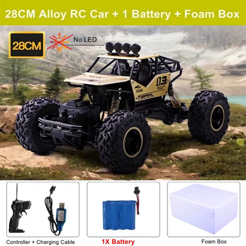 RC Car Remote Control Climbing Vehicle Outdoor All Terrain Off-Road Trucks 4WD Racing Drift Cars Toy Gift for Kids Adults